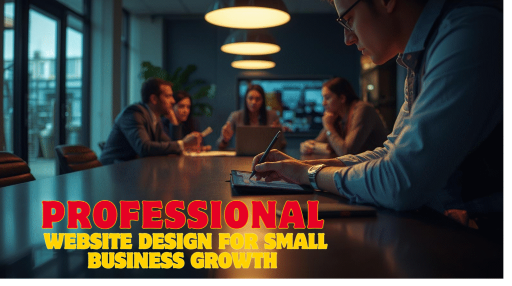 Professional website design for small business growth